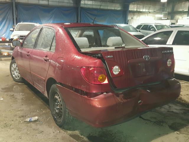 1NXBR32E33Z071971 - 2003 TOYOTA COROLLA CE RED photo 3