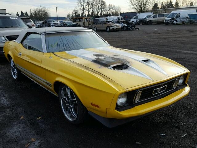 3F03H155462 - 1973 FORD MUSTANG YELLOW photo 1