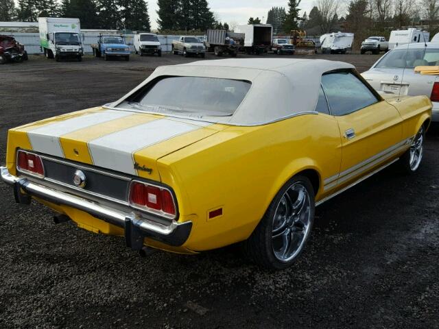 3F03H155462 - 1973 FORD MUSTANG YELLOW photo 4