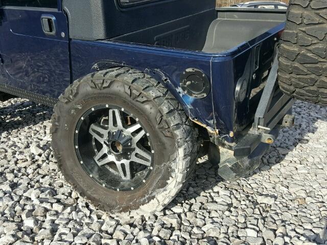 1J4FA69S54P792331 - 2004 JEEP WRANGLER / BLUE photo 9