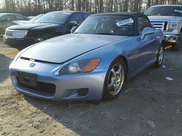 JHMAP11453T006028 - 2003 HONDA S2000 BLUE photo 2