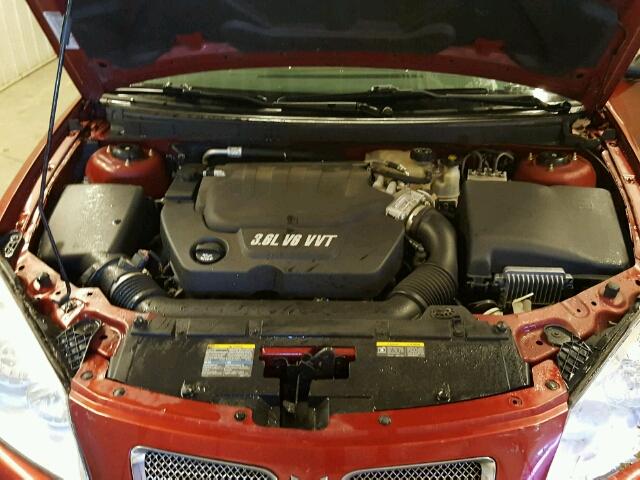 1G2ZM577484183262 - 2008 PONTIAC G6 GXP RED photo 7