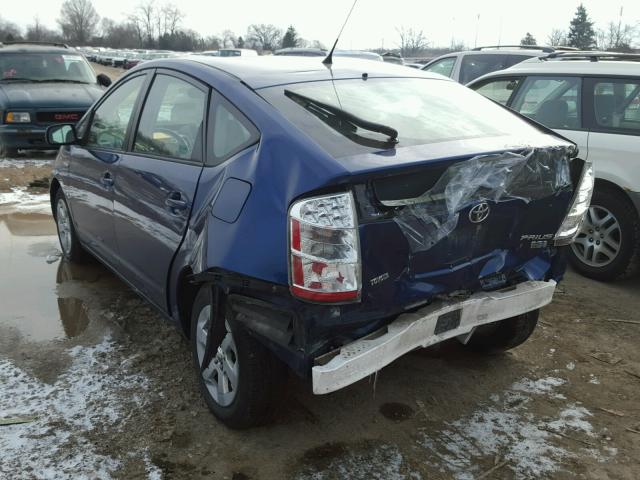 JTDKB20UX97824352 - 2009 TOYOTA PRIUS BLUE photo 3