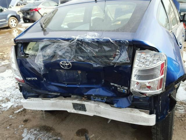 JTDKB20UX97824352 - 2009 TOYOTA PRIUS BLUE photo 9