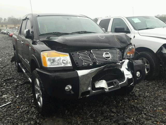 1N6AA0EC0AN323471 - 2010 NISSAN TITAN XE BLACK photo 1