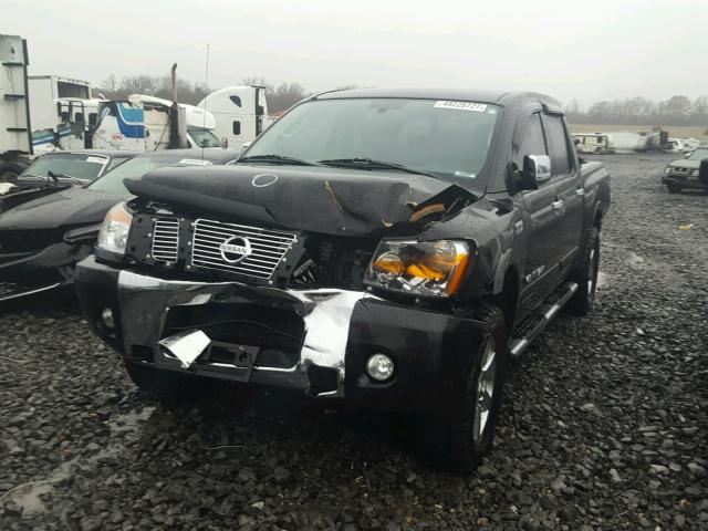 1N6AA0EC0AN323471 - 2010 NISSAN TITAN XE BLACK photo 2