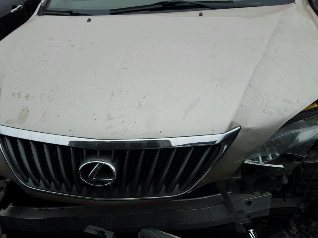 2T2HK31U68C077811 - 2008 LEXUS RX 350 GOLD photo 7