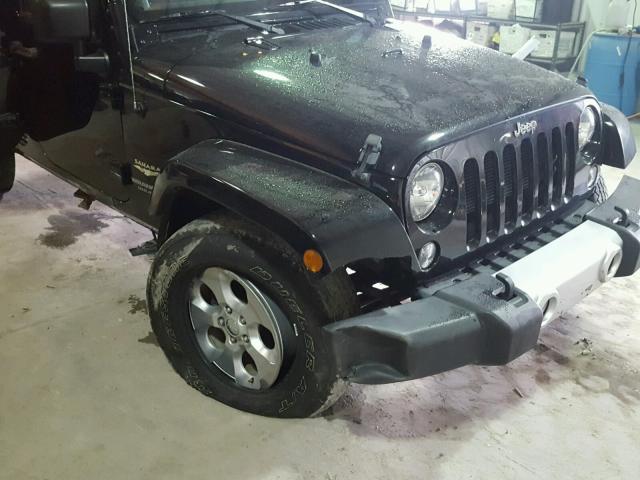 1C4BJWEG3EL133999 - 2014 JEEP WRANGLER U BLACK photo 9