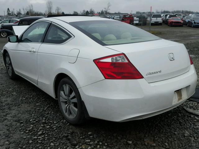 1HGCS127X8A000974 - 2008 HONDA ACCORD EX WHITE photo 3