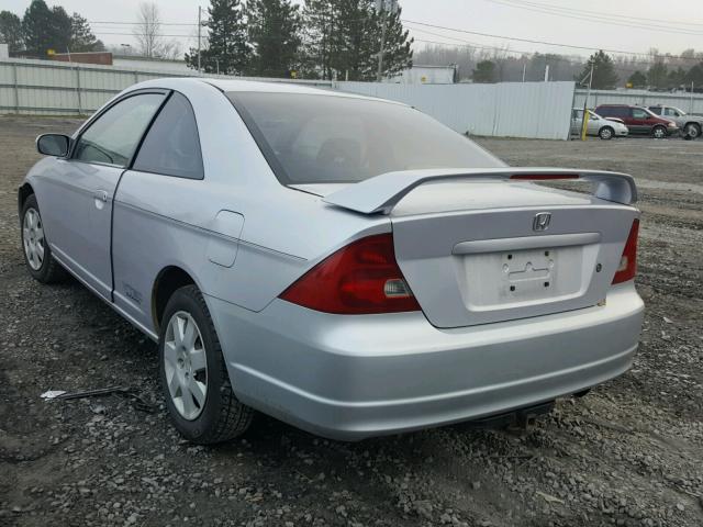 1HGEM21992L085619 - 2002 HONDA CIVIC EX 银色 照片 3
