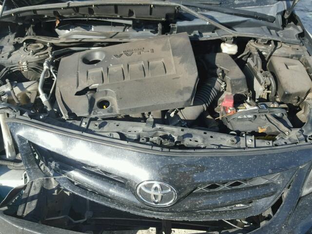 2T1BU4EE0BC689698 - 2011 TOYOTA COROLLA BA BLACK photo 7