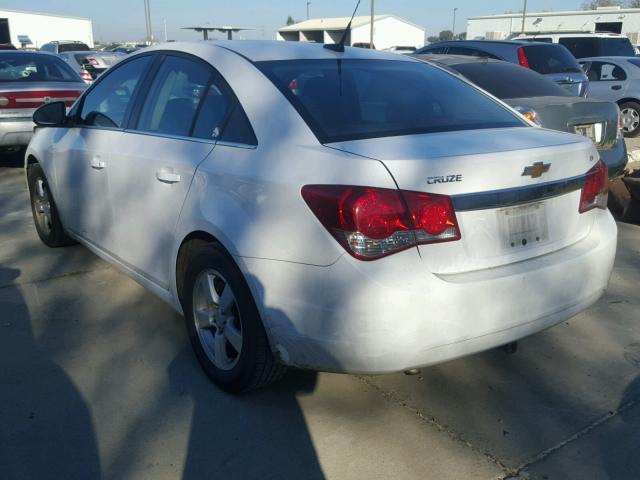 1G1PC5SB0D7193547 - 2013 CHEVROLET CRUZE LT WHITE photo 3