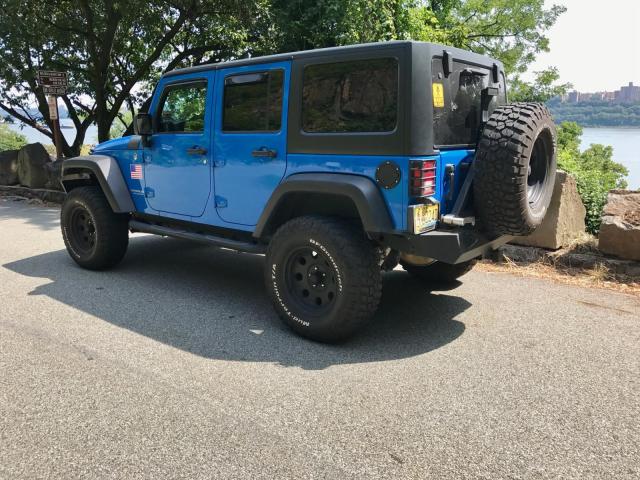 1J4BA3H15BL531386 - 2011 JEEP WRANGLER U BLUE photo 3