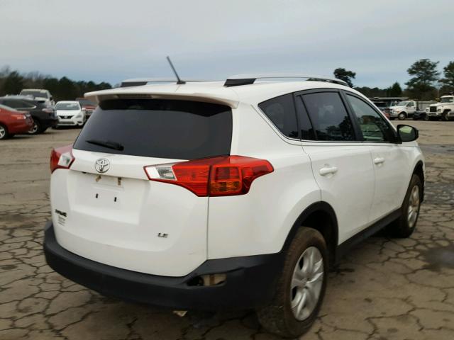 JTMZFREV6FJ050712 - 2015 TOYOTA RAV4 LE WHITE photo 4