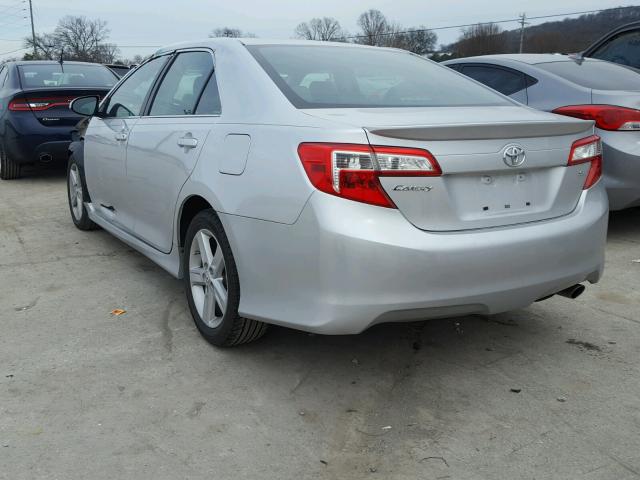 4T1BF1FK3EU325100 - 2014 TOYOTA CAMRY L SILVER photo 3