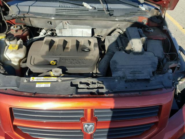 1B3HB48B17D208645 - 2007 DODGE CALIBER SX ORANGE photo 7