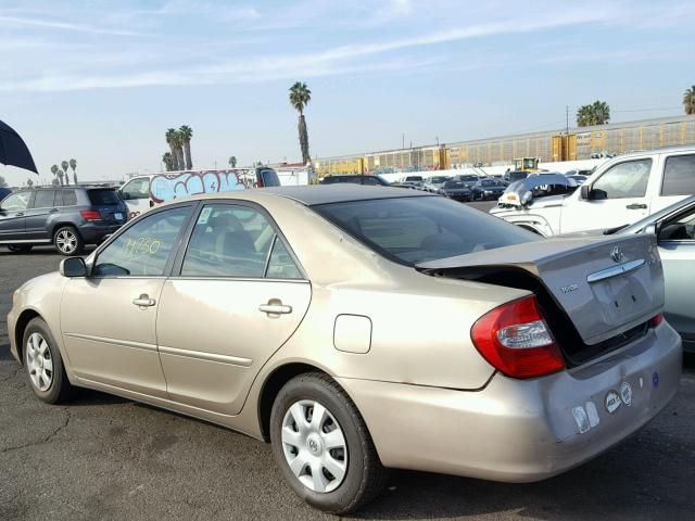 4T1BE32K23U743987 - 2003 TOYOTA CAMRY LE TAN photo 3