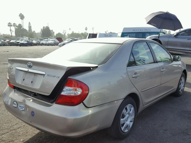 4T1BE32K23U743987 - 2003 TOYOTA CAMRY LE თაფლისფერი ფოტო 4