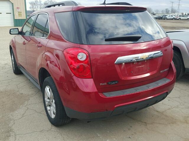 2GNFLEEK4D6177003 - 2013 CHEVROLET EQUINOX LT RED photo 3