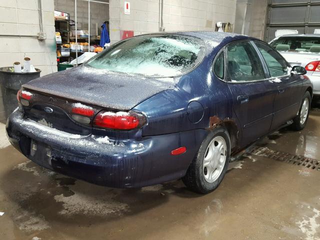 1FAFP52U3WG251197 - 1998 FORD TAURUS LX BLUE photo 4