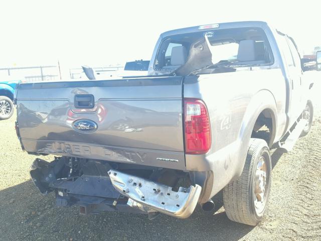 1FT7W2B60EEB61890 - 2014 FORD F250 SUPER CHARCOAL photo 4