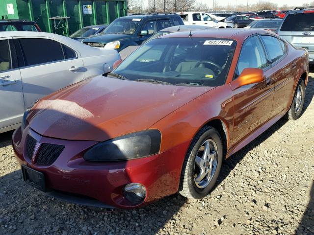 2G2WS522741166241 - 2004 PONTIAC GRAND PRIX ნარინჯისფერი ფოტო 2