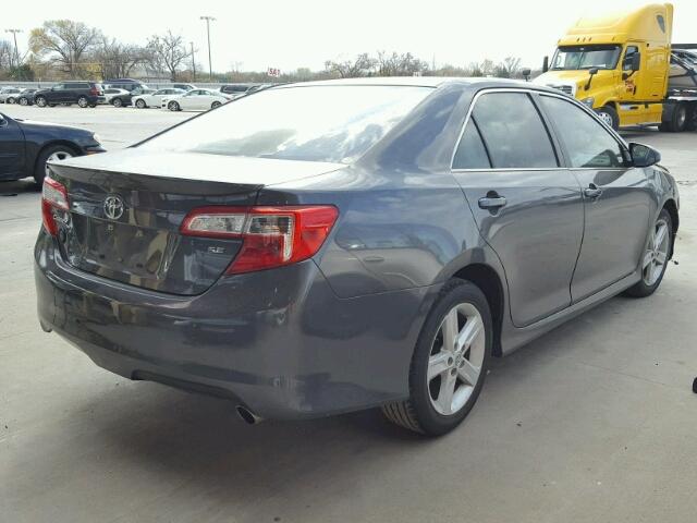 4T1BF1FK0CU070127 - 2012 TOYOTA CAMRY BASE GRAY photo 4