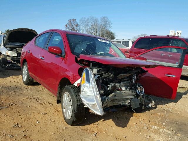 3N1CN7AP2FL895590 - 2015 NISSAN VERSA S RED photo 1