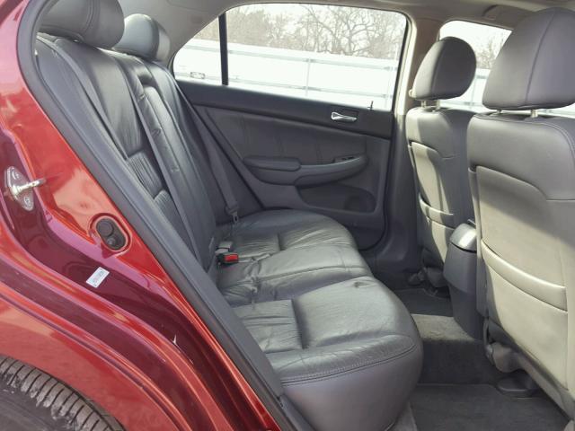 1HGCM66535A053088 - 2005 HONDA ACCORD EX RED photo 6