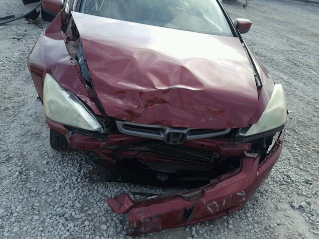 1HGCM66535A053088 - 2005 HONDA ACCORD EX RED photo 9