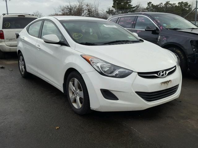 5NPDH4AE0DH396855 - 2013 HYUNDAI ELANTRA GL WHITE photo 1