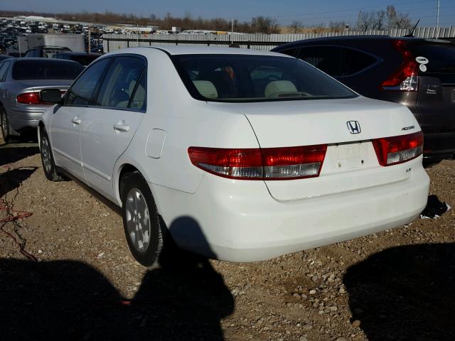 1HGCM56493A022068 - 2003 HONDA ACCORD LX WHITE photo 3