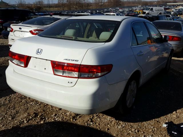 1HGCM56493A022068 - 2003 HONDA ACCORD LX WHITE photo 4