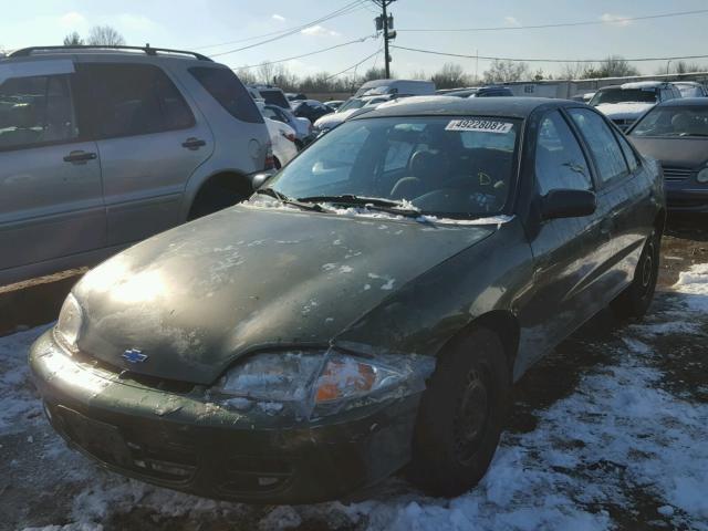 1G1JC5246Y7370499 - 2000 CHEVROLET CAVALIER GREEN photo 2