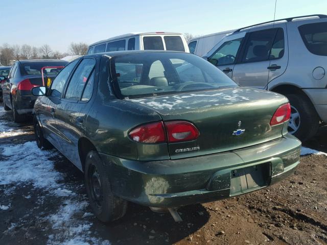 1G1JC5246Y7370499 - 2000 CHEVROLET CAVALIER GREEN photo 3