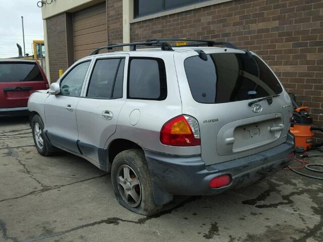 KM8SC73DX2U173524 - 2002 HYUNDAI SANTA FE G SILVER photo 3