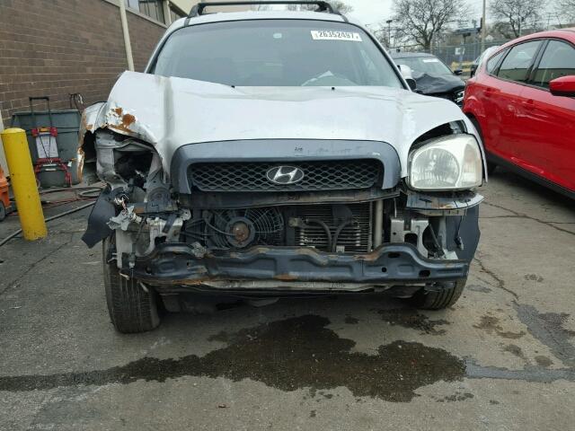 KM8SC73DX2U173524 - 2002 HYUNDAI SANTA FE G SILVER photo 9