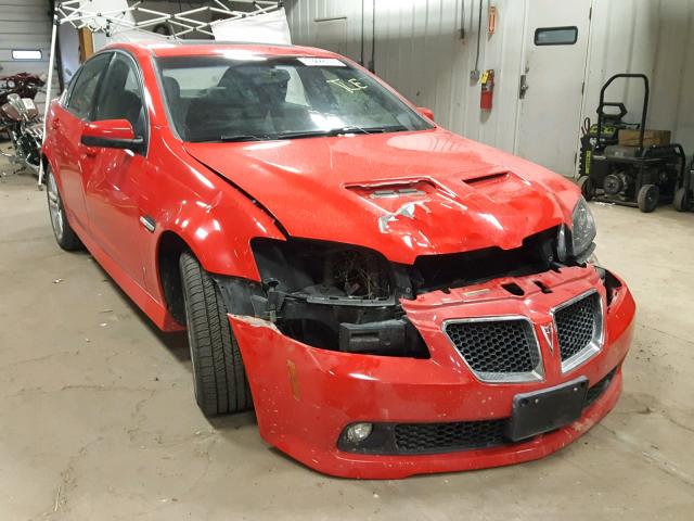 6G2ER57749L179643 - 2009 PONTIAC G8 RED photo 1