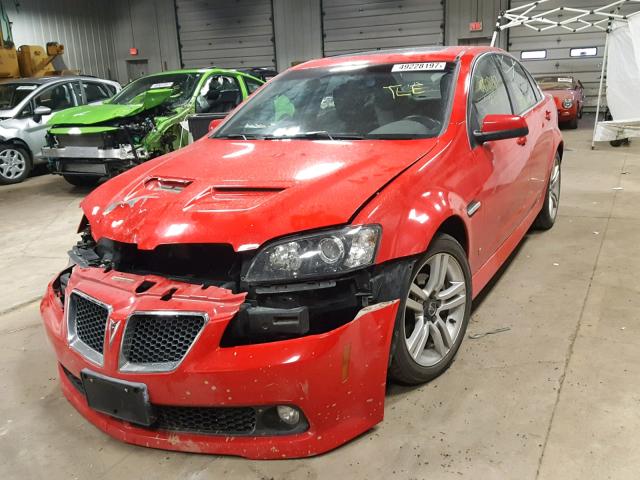 6G2ER57749L179643 - 2009 PONTIAC G8 RED photo 2