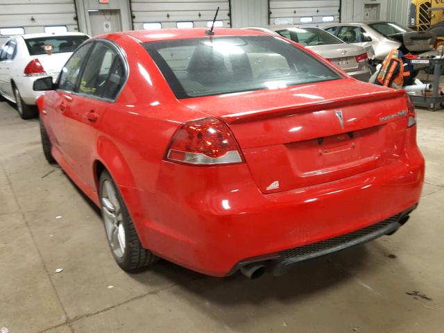 6G2ER57749L179643 - 2009 PONTIAC G8 RED photo 3