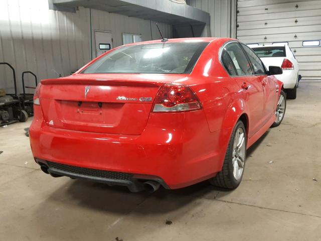 6G2ER57749L179643 - 2009 PONTIAC G8 RED photo 4