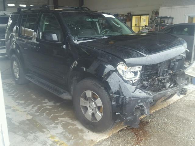 5N1AR18W46C606073 - 2006 NISSAN PATHFINDER BLACK photo 1