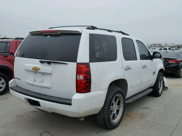 1GNSCAE05DR241172 - 2013 CHEVROLET TAHOE C150 WHITE photo 4