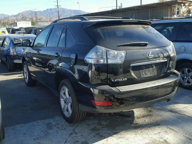 2T2GK31U17C018353 - 2007 LEXUS RX 350 BLACK photo 3