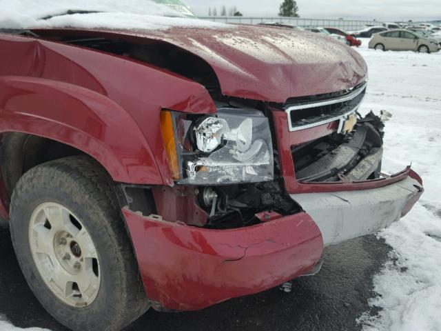 1GNFK13007R345998 - 2007 CHEVROLET TAHOE K150 MAROON photo 9