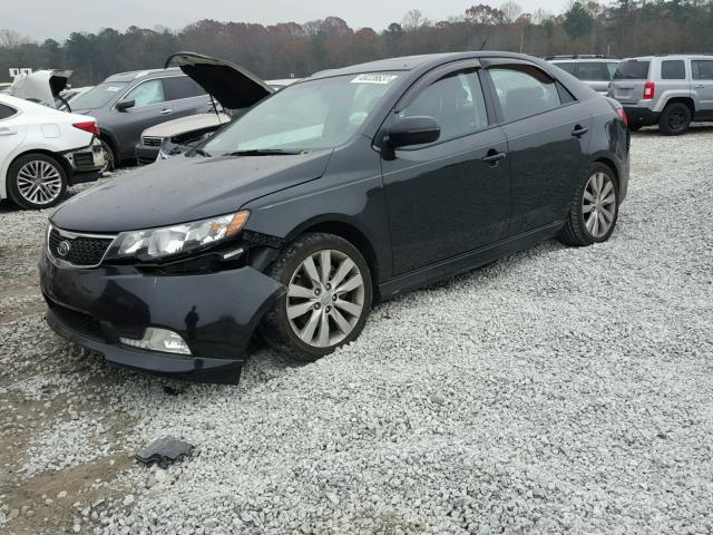 KNAFW4A39D5734599 - 2013 KIA FORTE SX BLACK photo 2