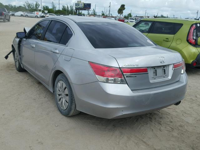 1HGCP2F33BA006850 - 2011 HONDA ACCORD LX SILVER photo 3