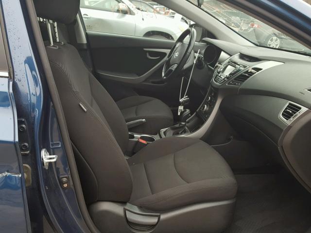 KMHDH4AE8GU564084 - 2016 HYUNDAI ELANTRA SE BLUE photo 5