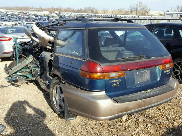 4S3BG6859W7650355 - 1998 SUBARU LEGACY 30T GREEN photo 3