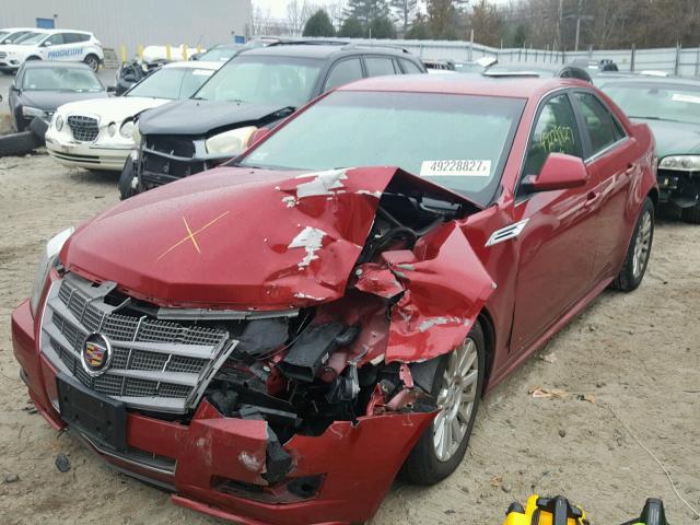 1G6DG5EG8A0114591 - 2010 CADILLAC CTS LUXURY RED photo 2